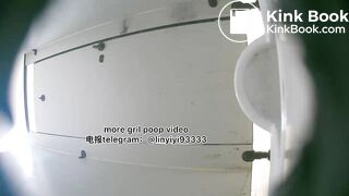 Beautiful girl poops in the toilet 79