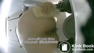 Beautiful girl poops in the toilet 81