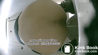 Beautiful girl poops in the toilet 81