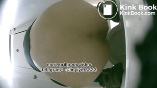 Beautiful girl poops in the toilet 81