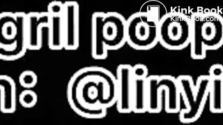 Beautiful girl poops in the toilet 82