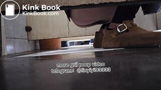 Beautiful girl poops in the toilet 83