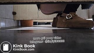 Beautiful girl poops in the toilet 83