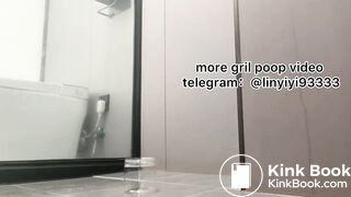 Beautiful girl poops in the toilet 85
