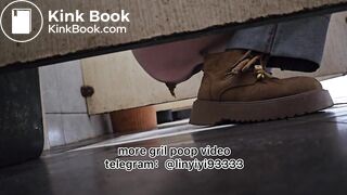 Beautiful girl poops in the toilet 86