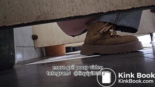 Beautiful girl poops in the toilet 86