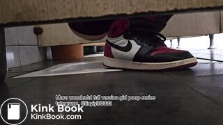 Beautiful girl poops in the toilet 89