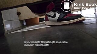 Beautiful girl poops in the toilet 89