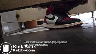 Beautiful girl poops in the toilet 89