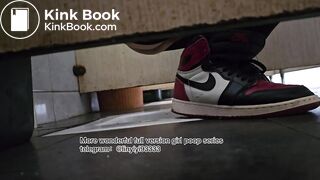 Beautiful girl poops in the toilet 89