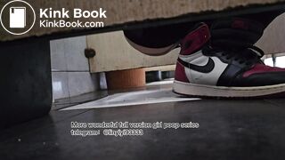 Beautiful girl poops in the toilet 89