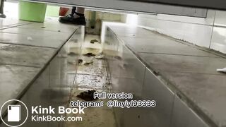 Beautiful girl poops in the toilet 90