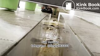 Beautiful girl poops in the toilet 90