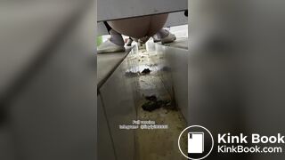 Beautiful girl poops in the toilet 91