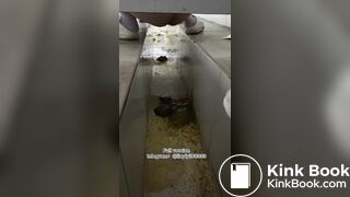 Beautiful girl poops in the toilet 91