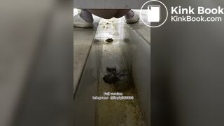 Beautiful girl poops in the toilet 91