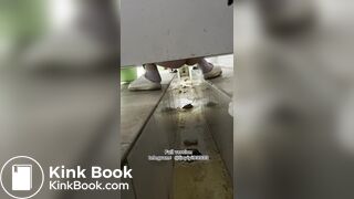 Beautiful girl poops in the toilet 91