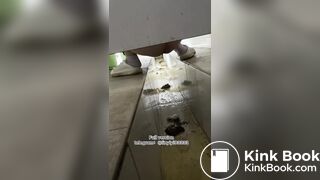 Beautiful girl poops in the toilet 91