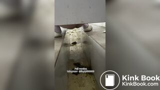 Beautiful girl poops in the toilet 91