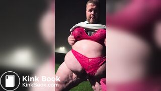 Fat Gay Kenneth Evensen Play with Shit