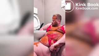 Kenneth Evensen Norwegian Lingerie Pig Smears His Own Shit All Over His Body