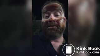 Kenneth Evensen Walks the Streets Covered in Shit