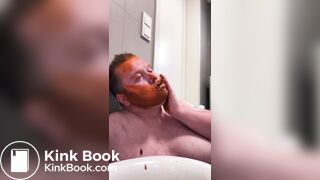 Public Toilet Pig Kenneth Evensen Eats Shit and Covers Himself