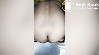 Bengali wife pooping