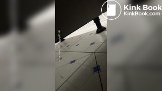 Beautiful woman poops in the toilet 2