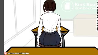 A girl had diarrhea and farted during class.