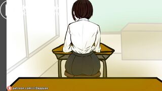 A girl had diarrhea and farted during class.