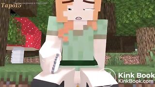 Minecraft girl diarrhea into pumpkin