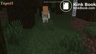Minecraft girl diarrhea into pumpkin