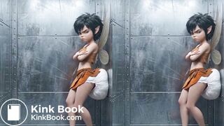 Captive Crysta (watch on your phone!) (Side-by-side 3D)
