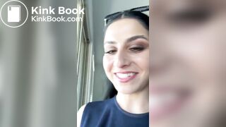 Beautiful brunette with a hairy pussy takes a shit in t