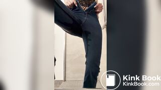 wetting his jeans and shits on the floor