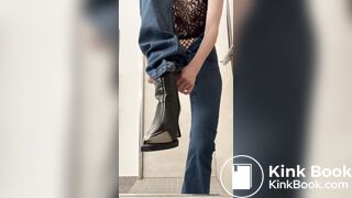 wetting his jeans and shits on the floor