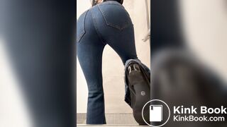 wetting his jeans and shits on the floor