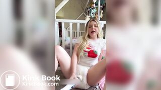 girl poop and masturbate in diaper