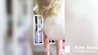 girl poop and masturbate in diaper