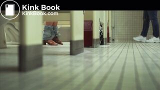 Asian girl has diarrhea in toilet scene