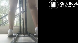 Unexpected Mess During her Workout