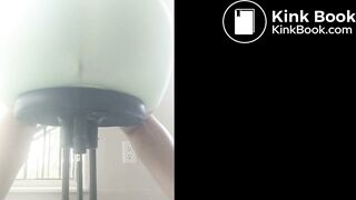 Unexpected Mess During her Workout