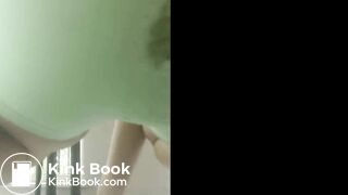 Unexpected Mess During her Workout