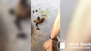 GERMAN GIRL POOPING IN AN ABANDONED BUILDING