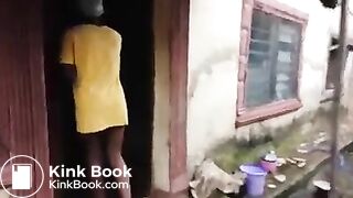 Ebony panty poop - video 2