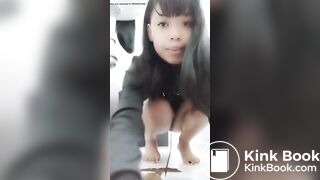 Cute girl pooping - video 46
