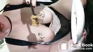 chinese girl scat challenge