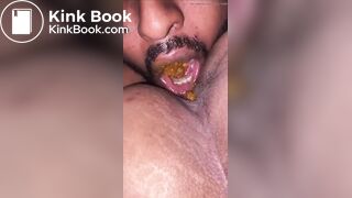 Thick booty feeding mouth