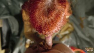 Camping Toilet Together - couple scat play with shit